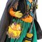 Karen Didion 21.0 Inch Lighted Tabitha Witch Halloween Figurine , Lighted Halloween Decor Broom Witch